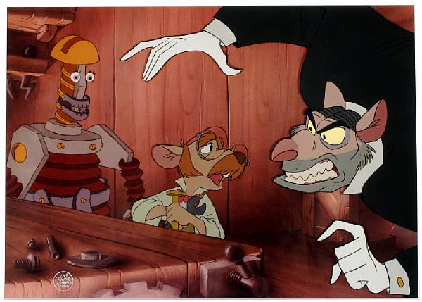 Appraisal: A Walt Disney celluloid from The Great Mouse Detective gouache