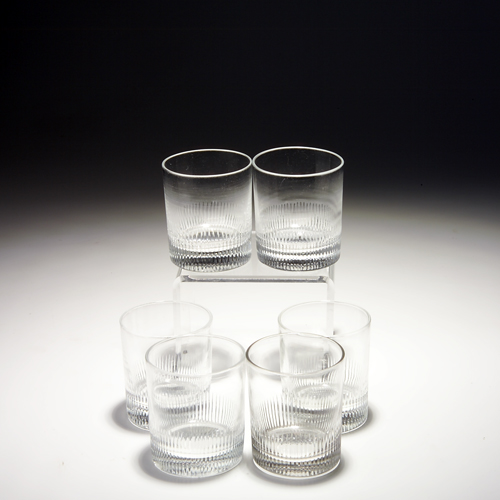 Appraisal: English pressed glass tumblers circa set of six x