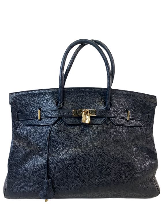 Appraisal: Hermes Birkin Leather Bag Hermes Birkin Leather Bag Measures inches