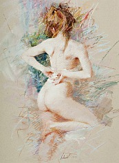 Appraisal: Richard Schmid The Nudepastel on paper x in