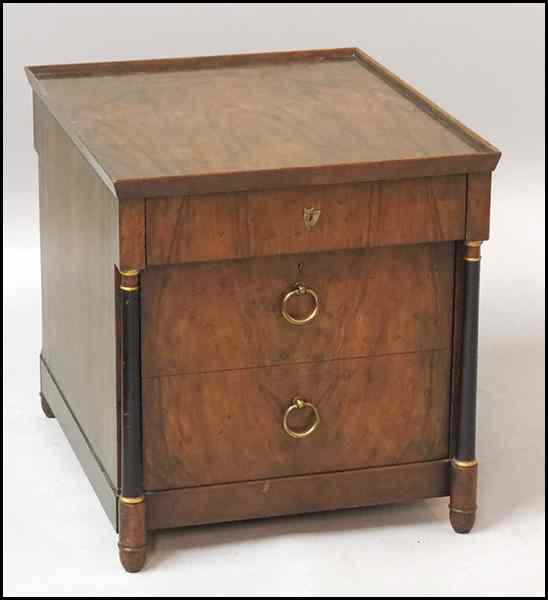 Appraisal: BAKER THREE DRAWER TABLE H '' x W '' x