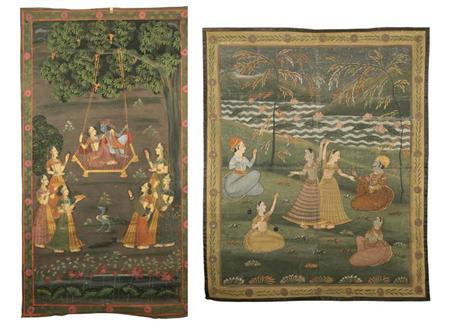 Appraisal: Two Indian Painted Cloths Estimate -