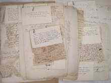 Appraisal: A quantity of mainly th century historic documents including Treasury