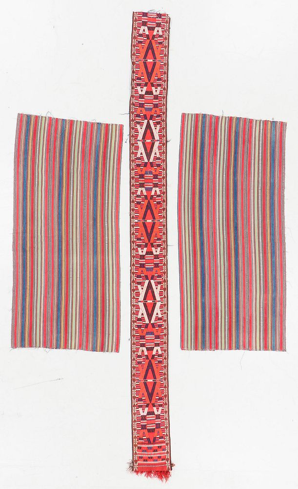 Appraisal: A Pair of Persian Silk Jajims and a Central Asian