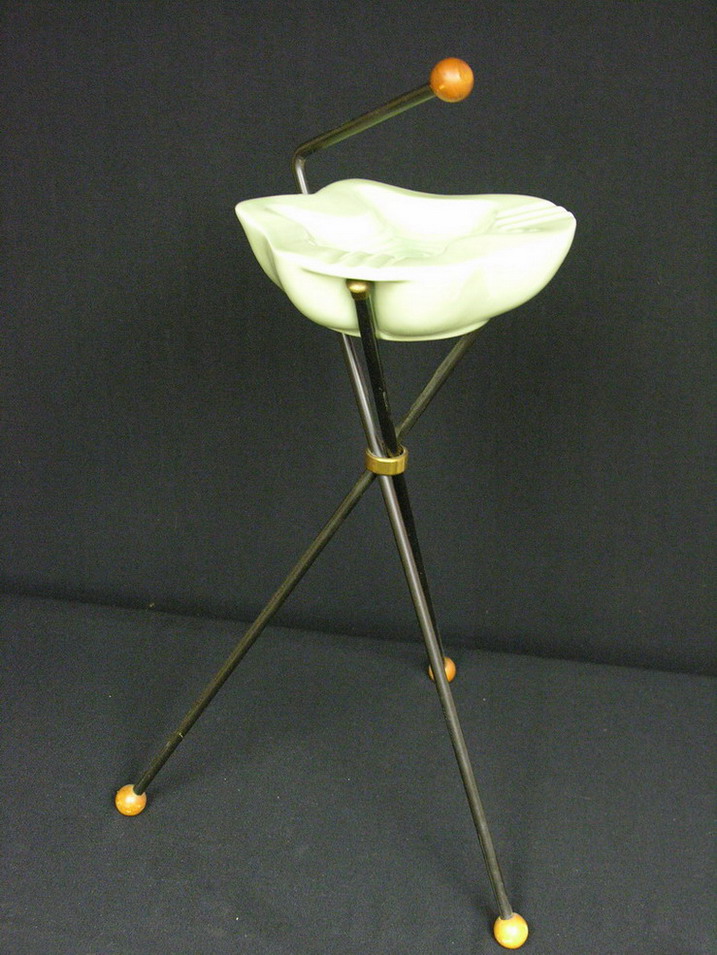 Appraisal: FIFTIES DECO ASHTRAY ON STAND Size Condition Very nice