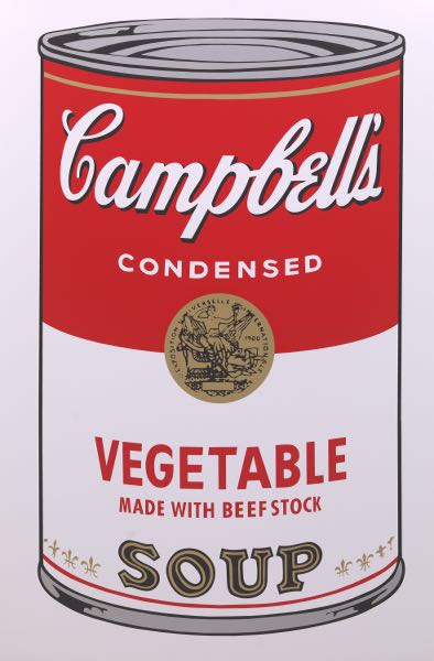 Appraisal: ANDY WARHOL FOR SUNDAY B MORNING AMERICAN - x Campbell's