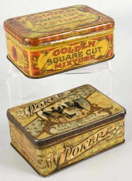 Appraisal: Lot of Tobacco Tins Description Includes one Golden Square Cut