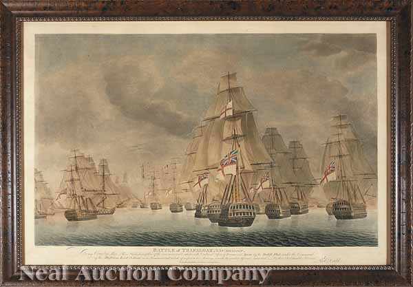 Appraisal: After Robert Dodd English - four aquatints of the Battle