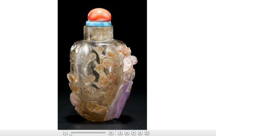 Appraisal: Chinese amethyst crystal snuff bottle Qing dynasty