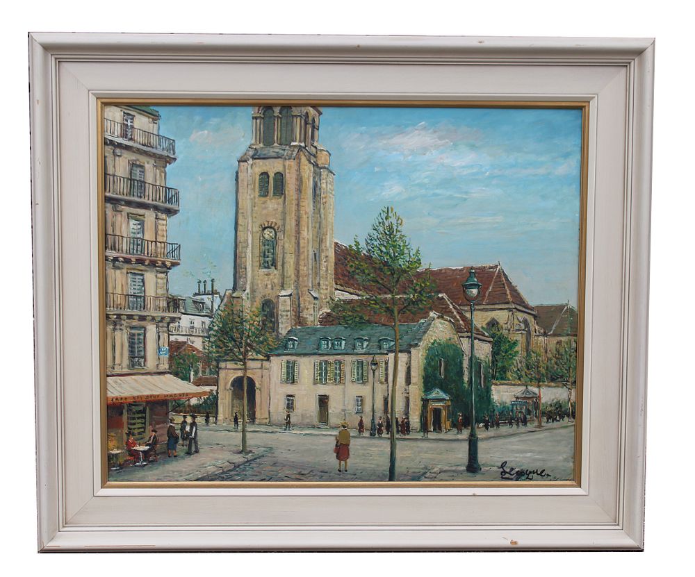 Appraisal: Alois Lecoque - Alois Lecoque - French Street Scene Signed