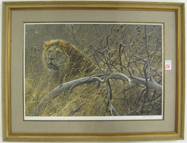 Appraisal: ROBERT BATEMAN COLOR LITHOGRAPH Canadian born titled Encounter in the