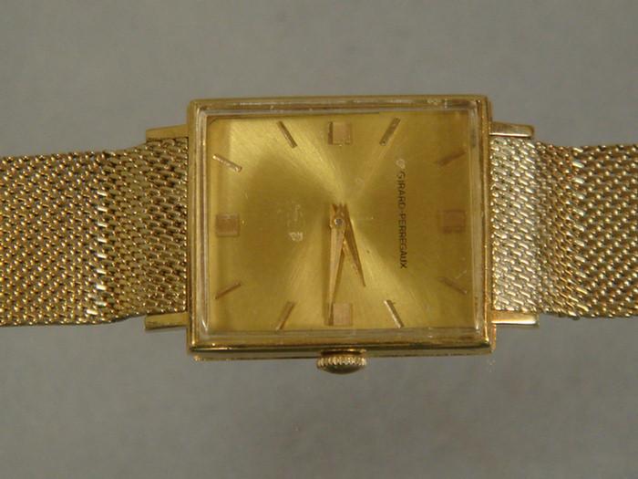 Appraisal: K YG Girard Perregaux man's wrist watch band marked K