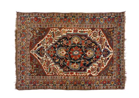 Appraisal: A Khamseh rug late th early th century the ivory