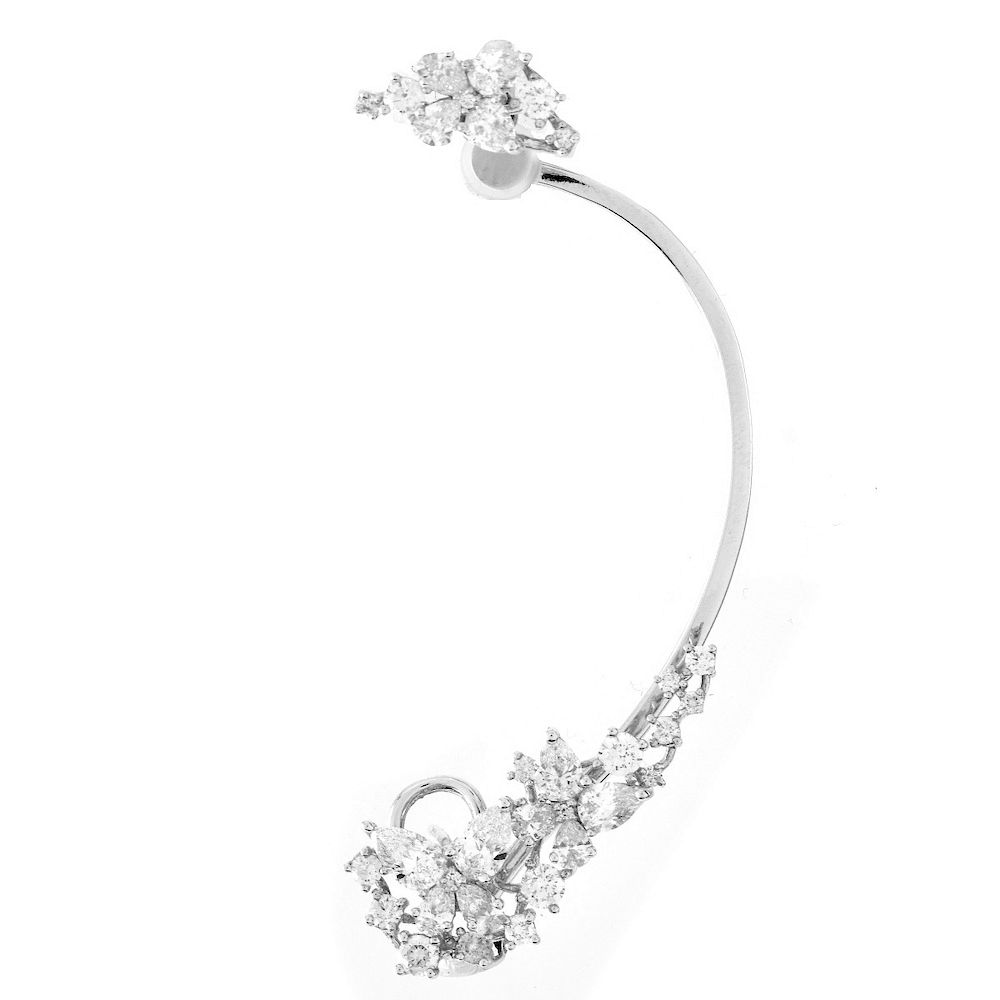 Appraisal: IGL ct TW Diamond and K Ear Cuff IGL Certified