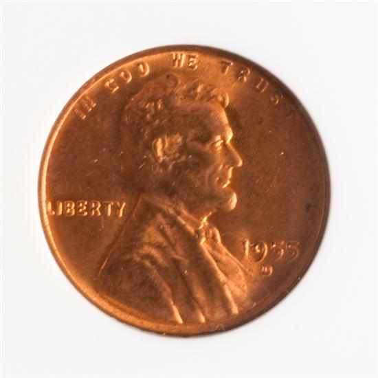 Appraisal: United States Lincoln cent D doubled die obverse MS- Red