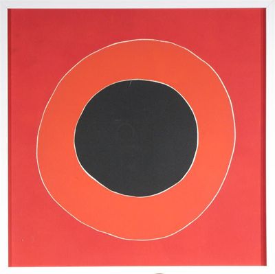 Appraisal: Sir Terry Frost - Black red red Signed and numbered