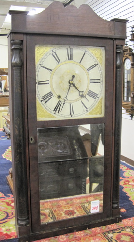 Appraisal: CONNECTICUT SHELF CLOCK Boardman Wells Bristol Conn c - with