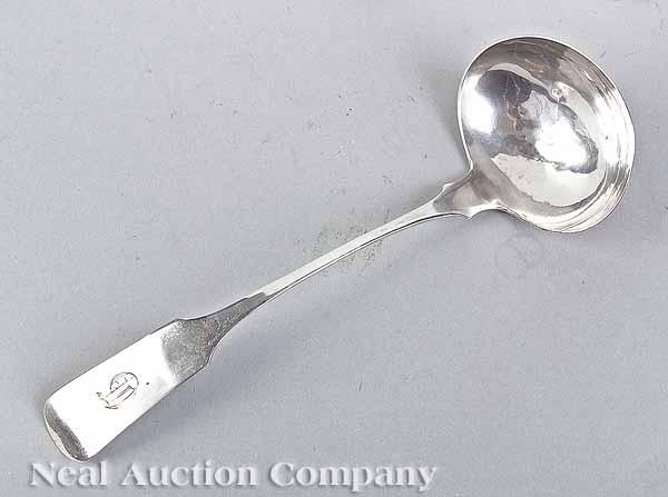 Appraisal: An American Coin Silver Soup Ladle Samuel Hildeburn - Philadelphia