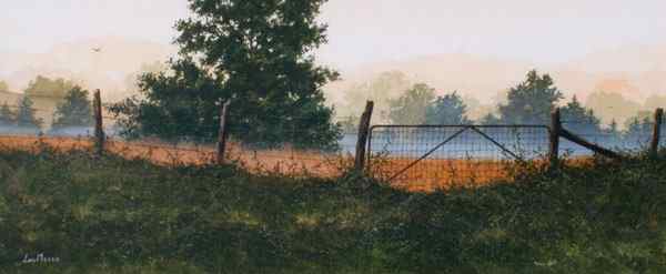 Appraisal: MESSA Lou American th C Morning Mist Watercolor sight size