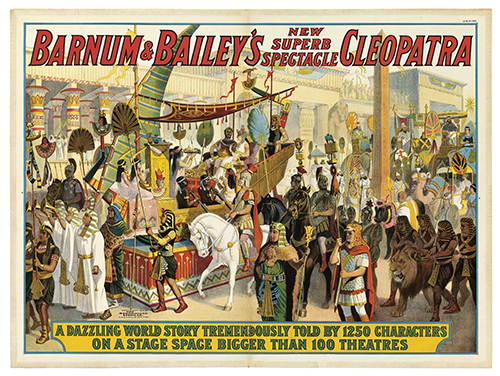 Appraisal: ANONYMOUS BARNUM BAILEY'S CLEOPATRA x inches x cm The Strobridge