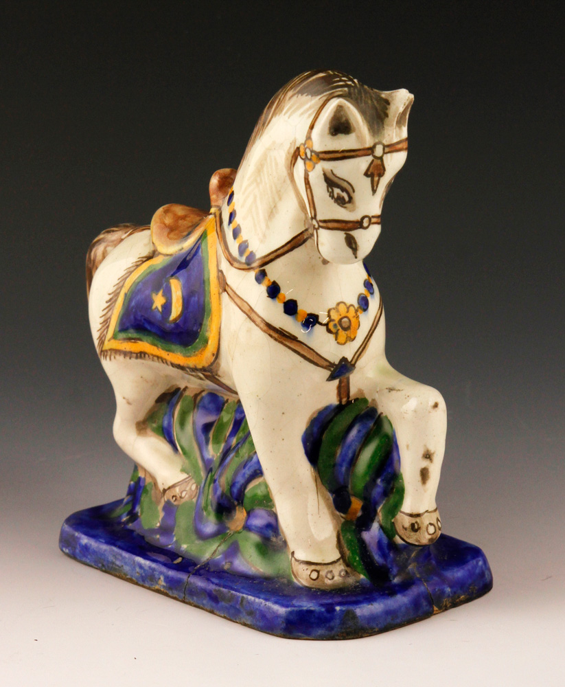 Appraisal: - Persian Figure of a Horse Ceramic Persian figure of