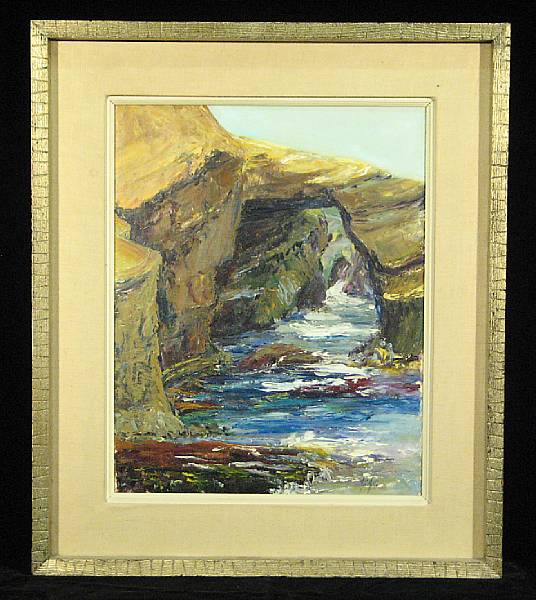 Appraisal: Helen Cozens Hill American - Mammoth Arch La Jolla signed