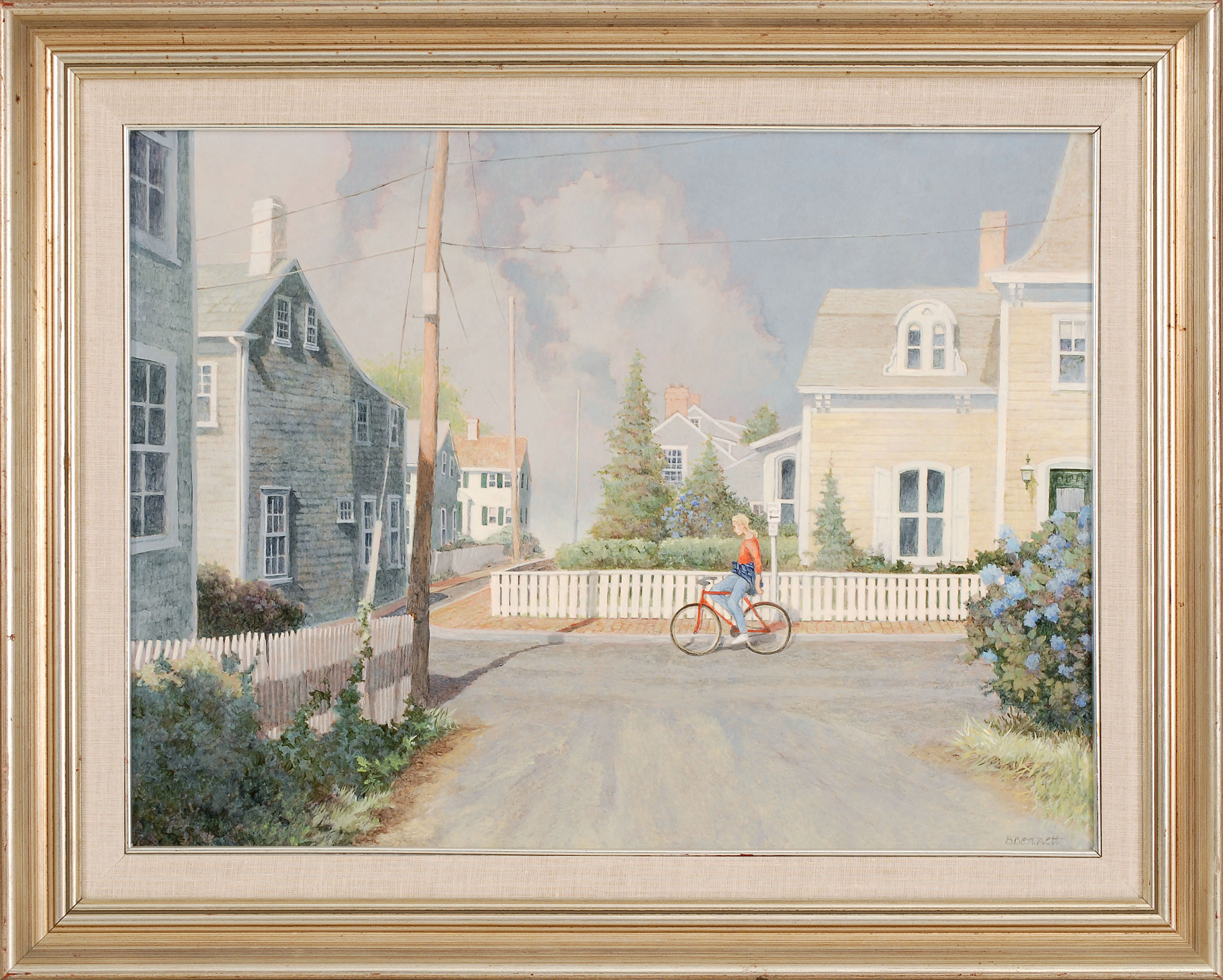 Appraisal: BETSY BENNETTAmerican - Blue Highway Nantucket II Depicts a young