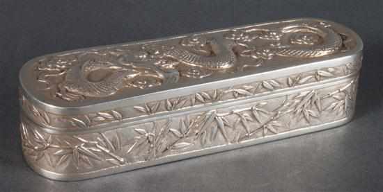 Appraisal: Chinese Export silver box Wang Hing Co Hong Kong late