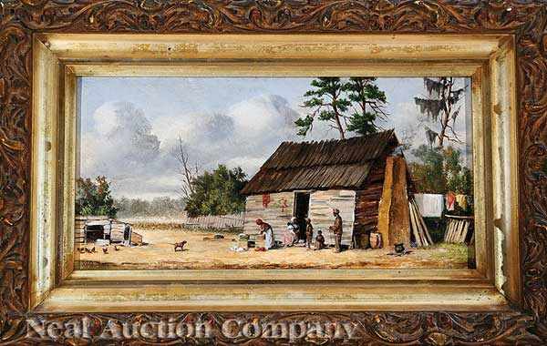 Appraisal: William Aiken Walker American South Carolina - Cabin Scene oil