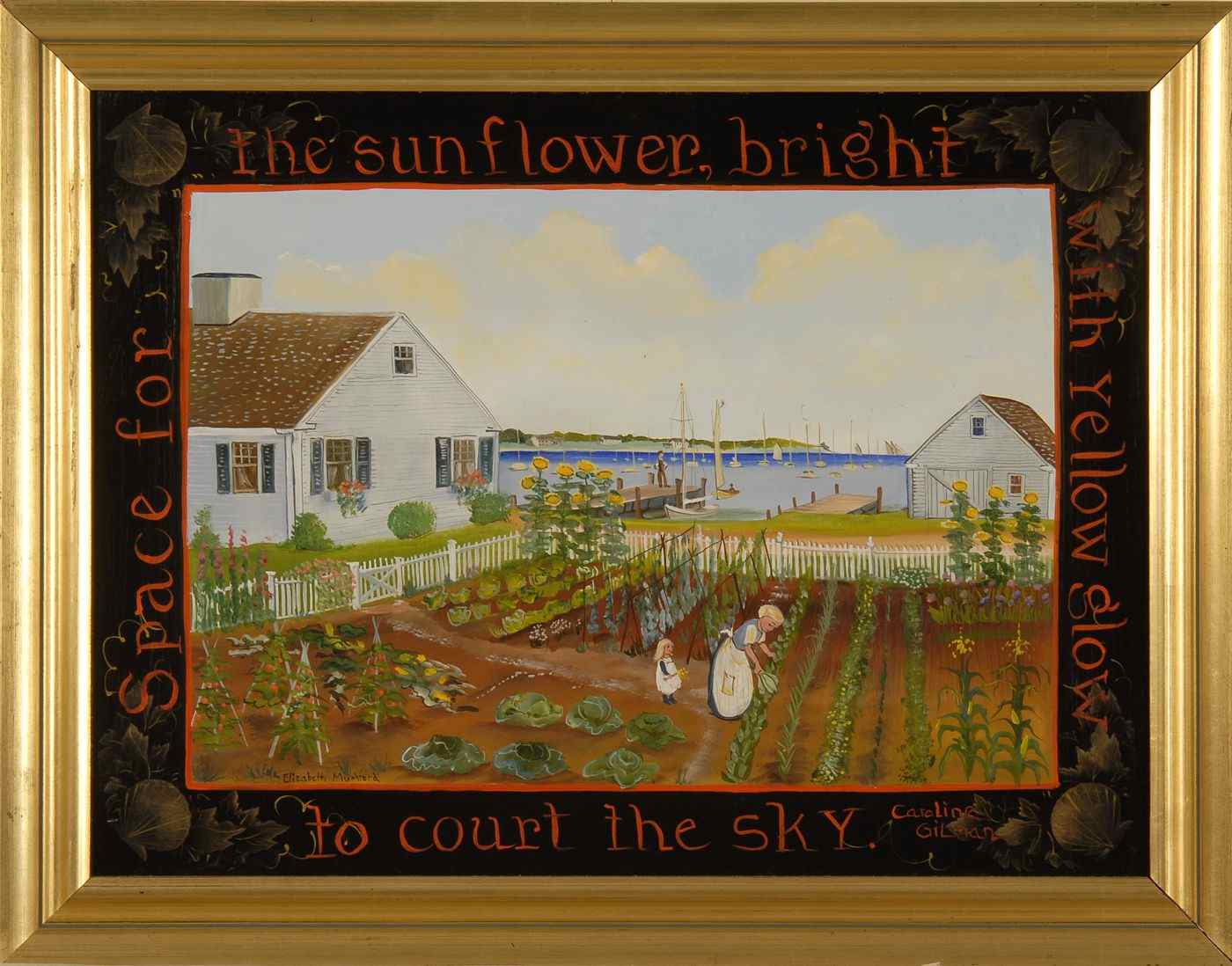 Appraisal: ELIZABETH MUMFORDAmerican ContemporarySpace for the Sunflower Bright with Yellow Glow