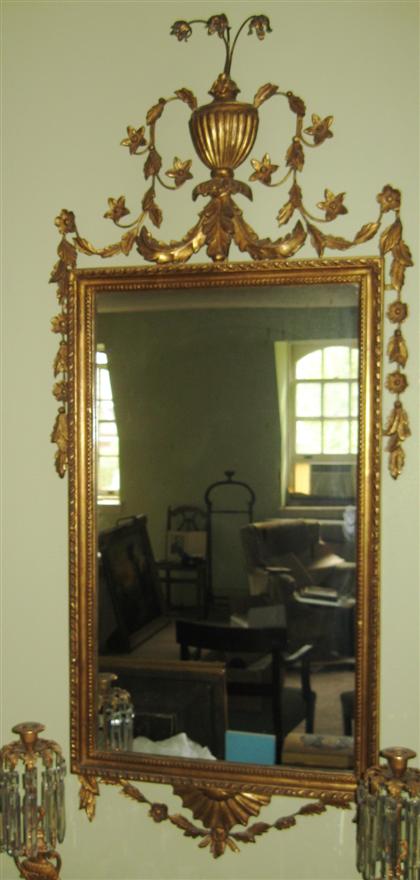 Appraisal: George III style neoclassical giltwood mirrorlate th century