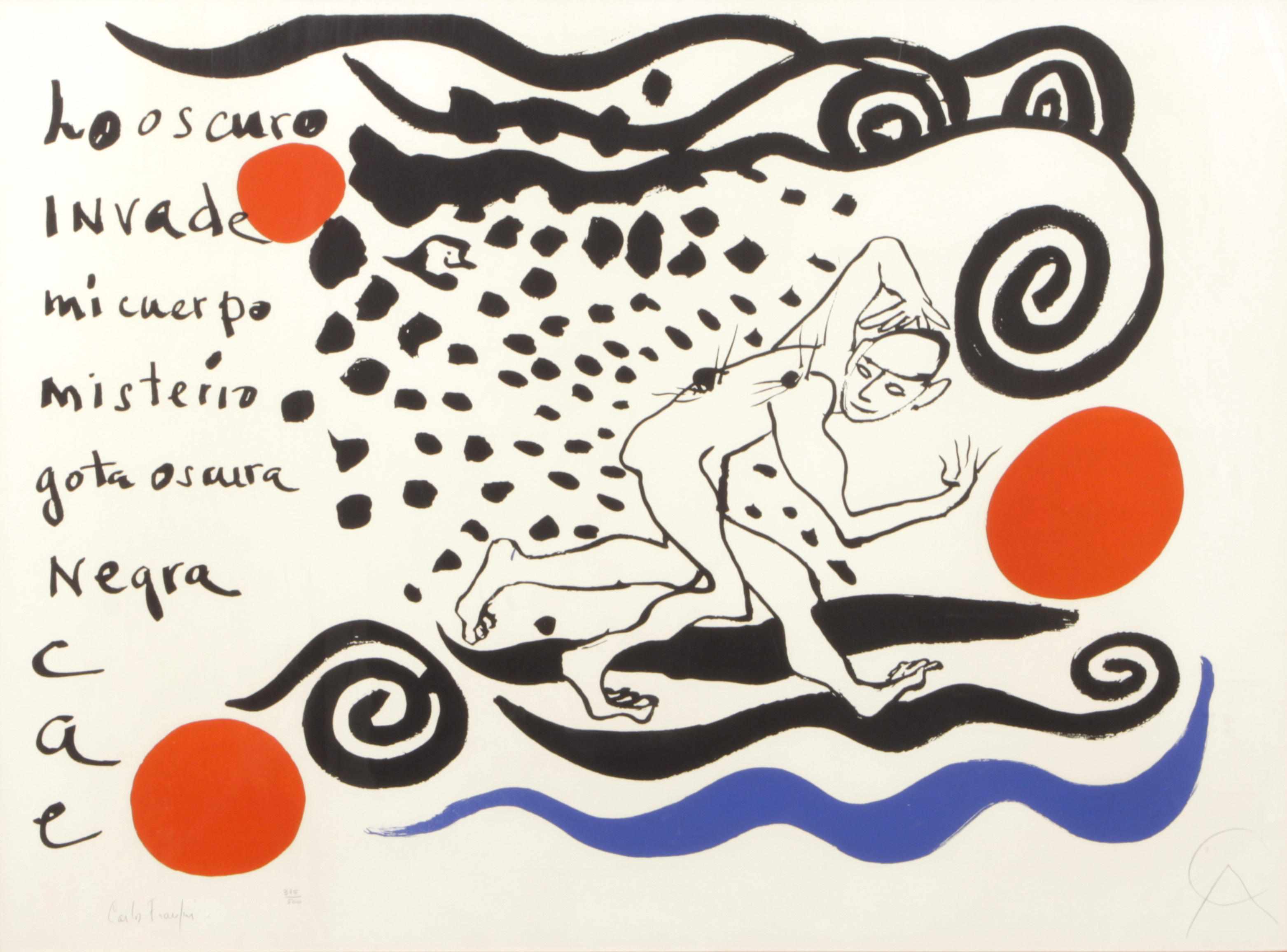 Appraisal: Alexander Calder American - Lo Oscuro Invade c Lithograph in