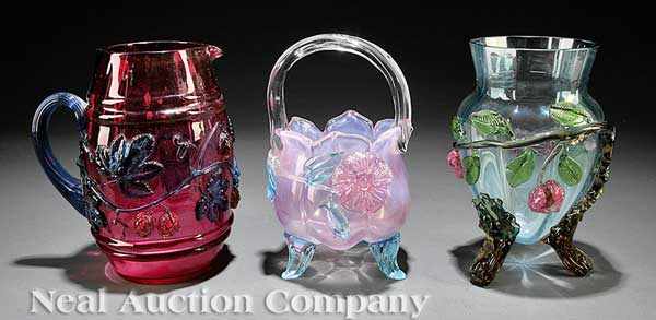 Appraisal: A Stevens Williams Cranberry Glass Pitcher late th early th