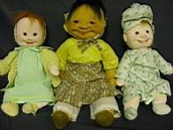 Appraisal: DIANNE DENGEL FOLKART DOLLS This is a lot of three