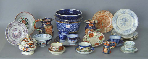 Appraisal: Misc pottery and porcelain to include Gaudy Welsh ironstone etc