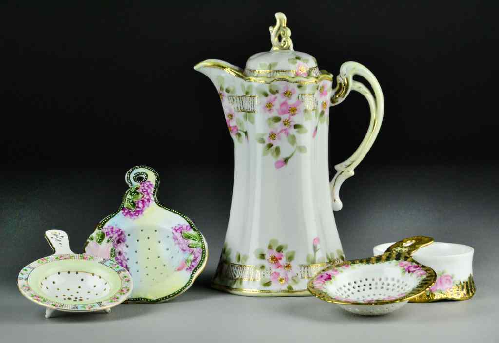 Appraisal: Pc Miscellaneous PorcelainTo include a hand-painted Nippon coffe pot with