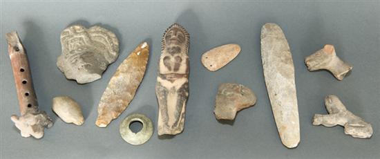 Appraisal: Collection of Mayan relics - A D Group includes a