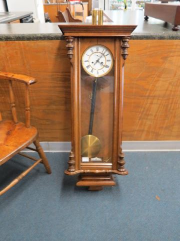 Appraisal: Vienna Regulator Wall Clock with weights working