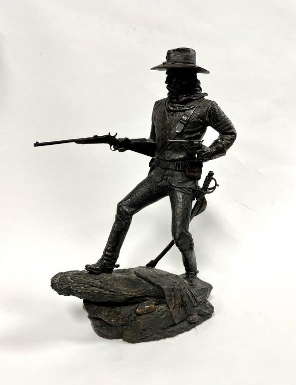 Appraisal: Statue Western Heritage Museum coldcast bronze statue copyright sold by