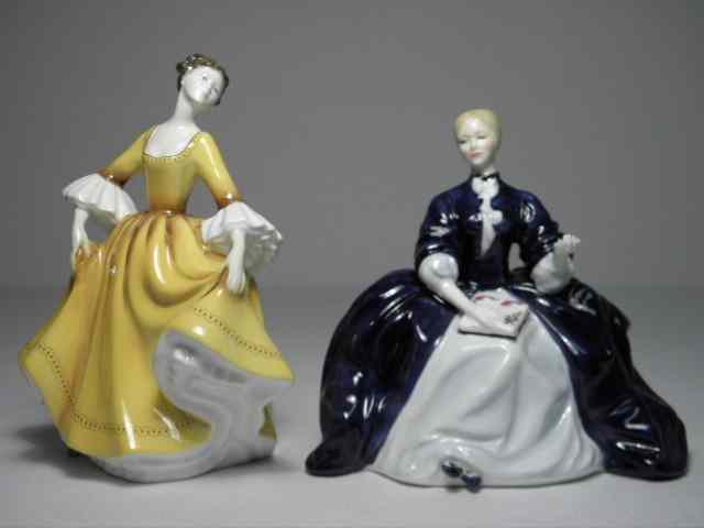 Appraisal: Lot of two Royal Doulton porcelain figurines Includes Stephanie HN