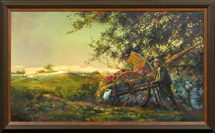 Appraisal: Robert M Rucker American Louisiana - The Tomato Seller oil