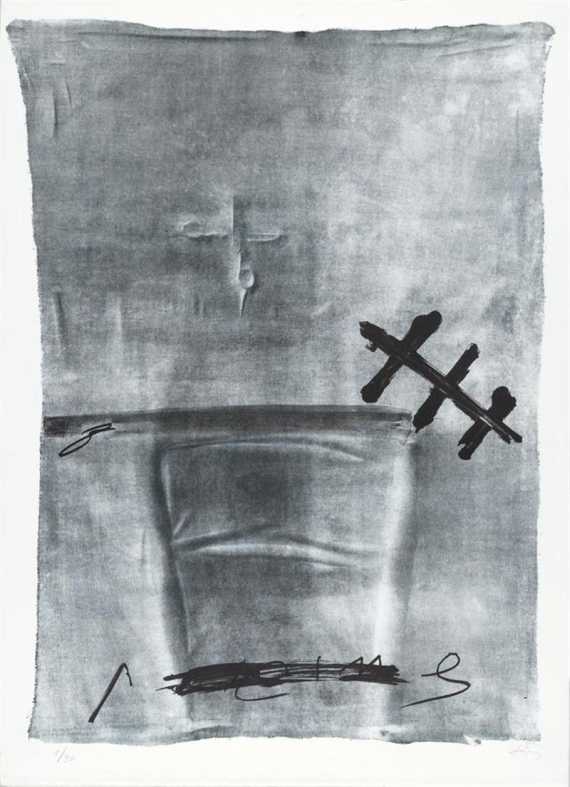 Appraisal: TAPIES ANTONI Barcelona - lives in Barcelona Chaise et oiseau