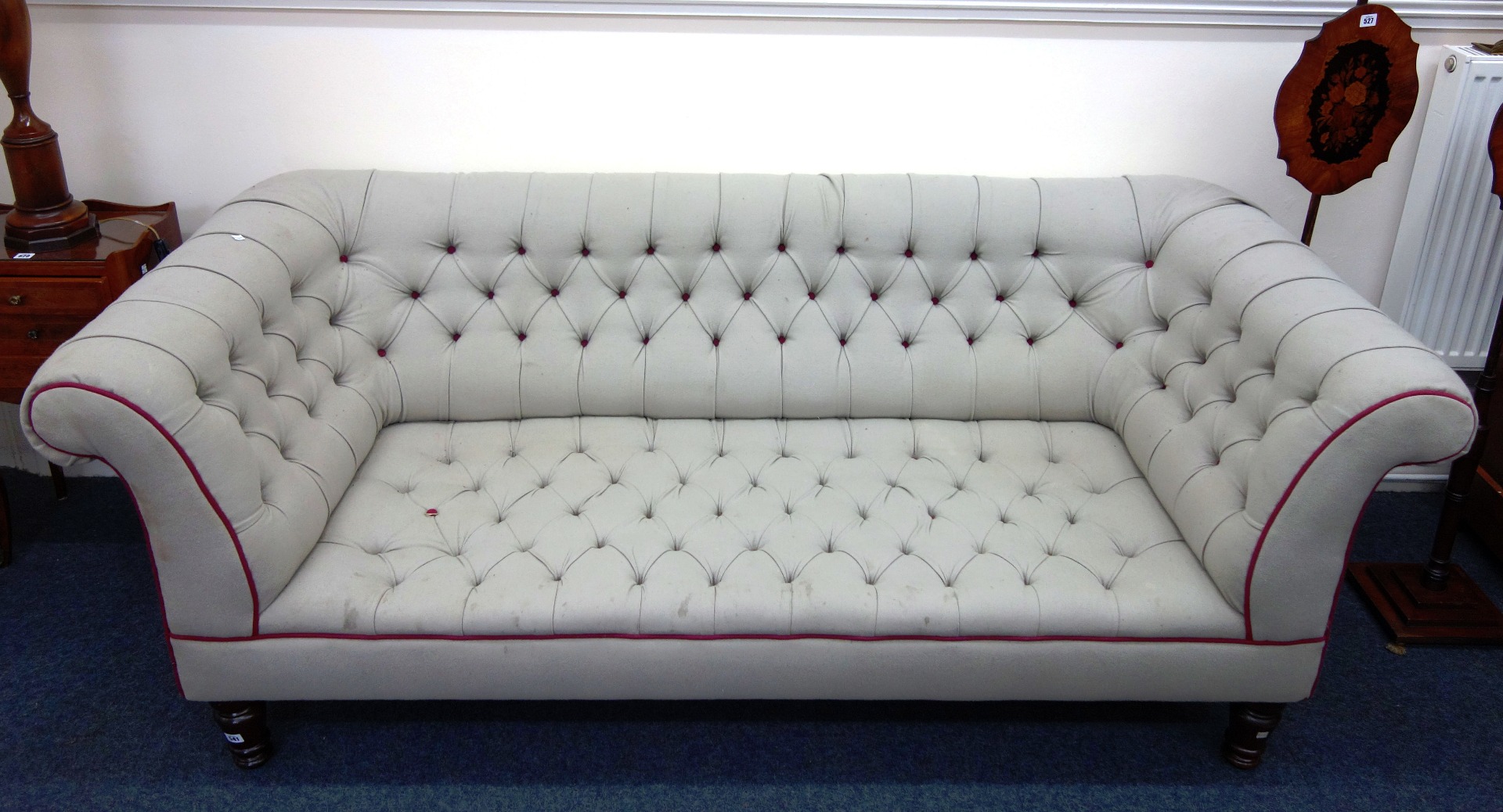 Appraisal: George Smith a Chesterfield settee late th century in Victorian