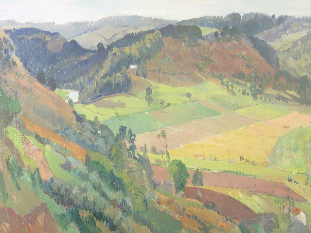 Appraisal: ROBIN WALLACE - The Wye Valley inscribed as title on