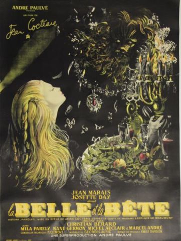 Appraisal: COCTEAU Jean Belle et Bete Large French MoviePoster Lithograph From