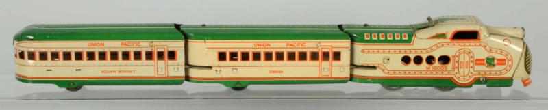 Appraisal: Tin Marx Electric Streamline Train Set American Two-tone green Includes