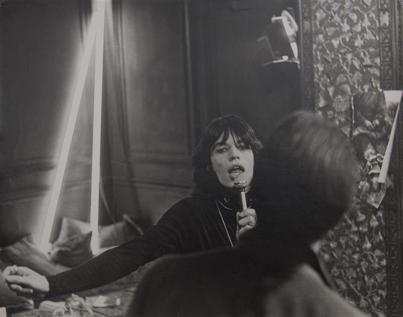 Appraisal: TH CENTURY SCHOOL MICK JAGGER THREE PHOTOGRAPHS FROM 'PERFORMANCE' Three