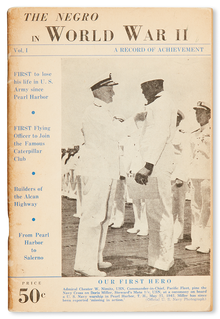 Appraisal: MILITARY--WORLD WAR II The Negro in WWII Volume all published