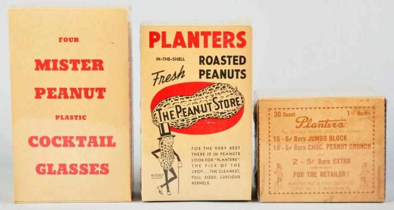 Appraisal: Lot of Planter's Peanut Boxes s to s Boxes and