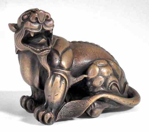 Appraisal: A Chinese bronze mythical beast in the Ming Dynasty style